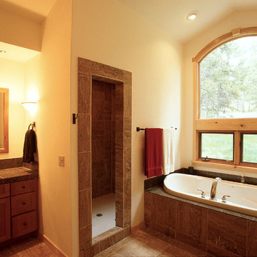 Master Bathroom in TImberframe Ski Home Breckenridge Colorado