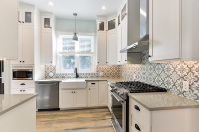 Elegant kitchen photo in Denver