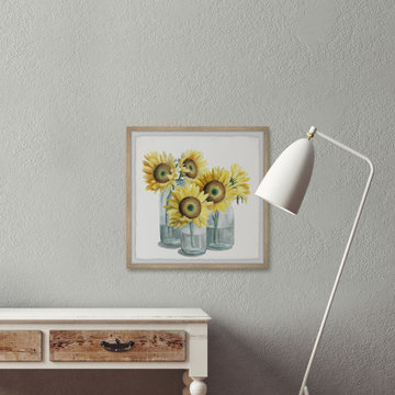 "Yellow Blossoms" Framed Painting Print