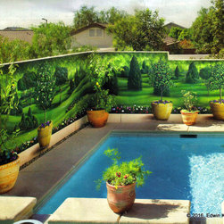 Sculptured Garden - Outdoor Wall Art