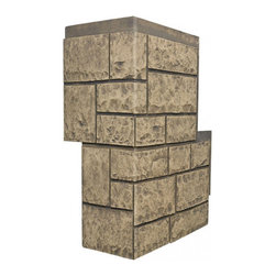 152-CAMBRIDGE COBBLESTONE CORNER 11" W(EACH SIDE) &times; 30 &frac12;"H &times; 1"D - Wall Panels
