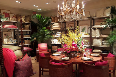 Inspiration for a tropical living room remodel in Miami