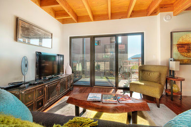 Inspiration for a contemporary living room remodel in Seattle