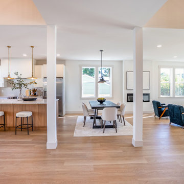 Open-Concept Great Room: Kitchen, Dining and Living – Snohomish Farmhouse