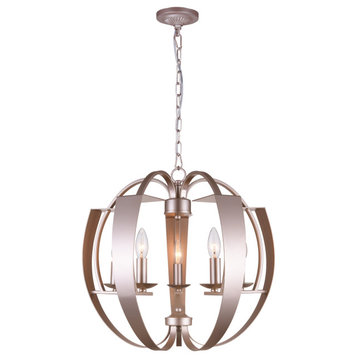 Verbena 5 Light Chandelier With Pewter Finish