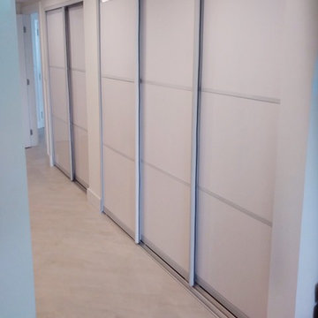 White closet doors for apartment in Key Biscayne