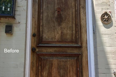 Capitol Hill Antique Mahogany Door