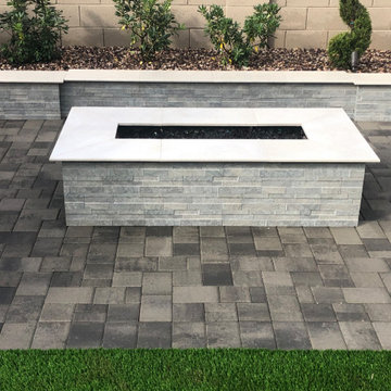 Falcon Landscapes Belgard Catalina Rio pavers & Mirage porcelain products.