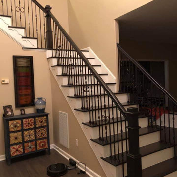 New railing and stairway