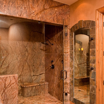 Steam Shower & Slate Framed Mirror