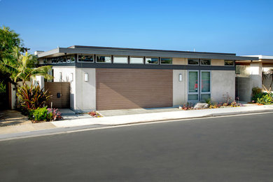 Example of a minimalist exterior home design in San Diego