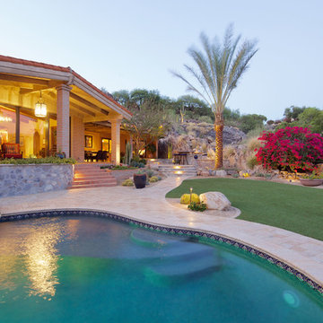 Swimming Pool & Spa and Pergola with Fireplace