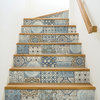 NextWall Moroccan Style Peel and Stick NW30002 Mosaic Tile Wallpaper Blue