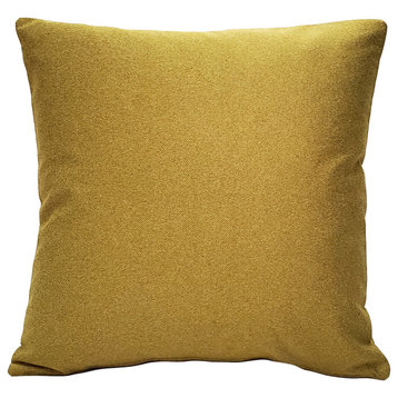 Rio Grande Ochre Gold Throw Pillow 19x19, with Polyfill Insert