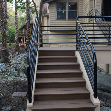 Burned Deck Rebuild with Trex Decking – Carmichael, CA