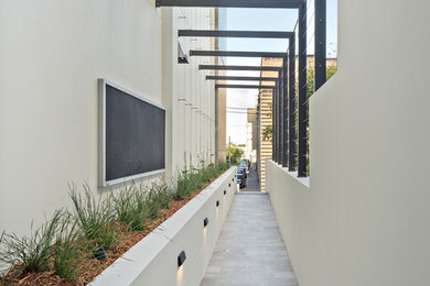 Modern entryway in Brisbane.