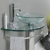 29.5" Belvedere Modern Bathroom Vanity, Tempered Glass Sink