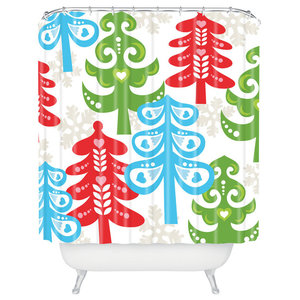 69 x 72 50744-shocur Deny Designs Valentina Ramos Unwavering Avis Shower Curtain
