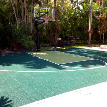 SnapSports Custom Home Driveway Basketball Court