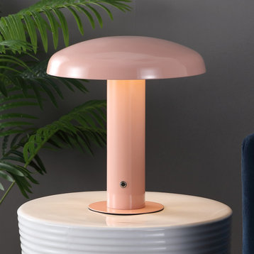 Bohemian Rechargeable/Cordless Iron Dimmable Integrated LED Mushroom Table Lamp