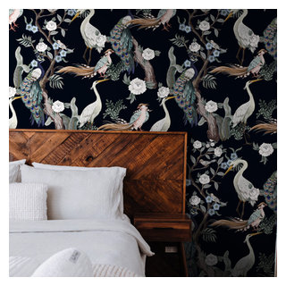 Elegant Birds Bedroom interior - Modern - Bedroom - Orlando - by ...