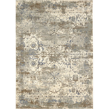 Karastan Tempest 91983-50134 2'6"x8' Natural Cotton/Willow Gray Rug