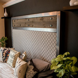 Rustic Industrial Headboard - Headboards