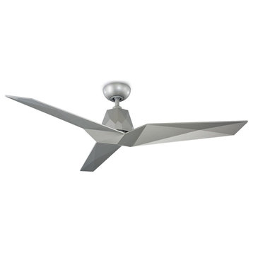 Modern Forms Vortex Outdoor 60" Ceiling Fan, Automotive Silver