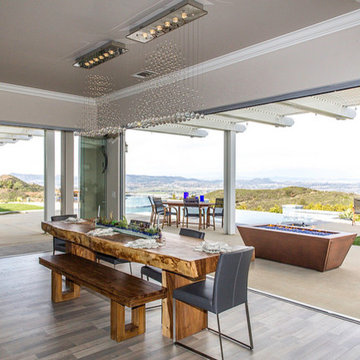 Premier Frameless Folding Doors, Dining Room, Temecula