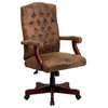 Flash Furniture Bomber Brown Classic Executive Office Chair