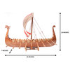 Drakkar Viking Wooden Handcrafted boat model