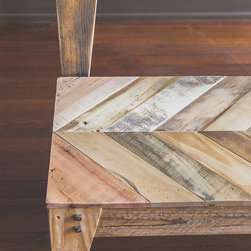 Handmade Chevron Design Dining Table - Products