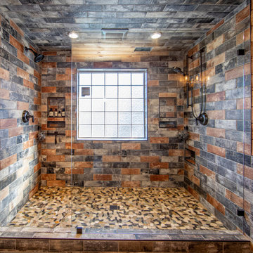 Rustic Log Cabin Master Bath