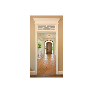 Transom Window Transitional Facing Foyer