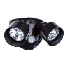 Everyday Home Dual Head Motion Activated 10 LED Security Light, Black