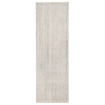 Anji Mountain Andes Ivory Jute Area Rug, 2'6"x8' Runner