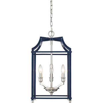 Leighton Pendant - Pewter, Navy, 3