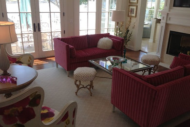 Inspiration for an eclectic family room remodel in New York