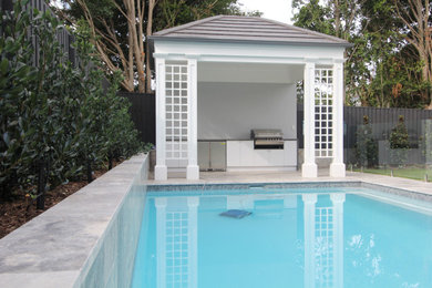 Design ideas for a small contemporary pool in Brisbane.