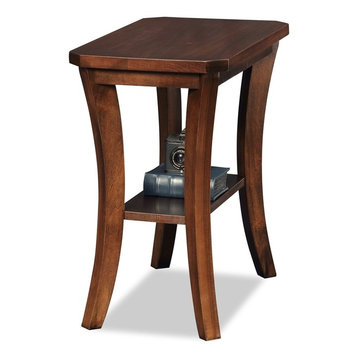 Leick Boa End Table in Chocolate Cherry