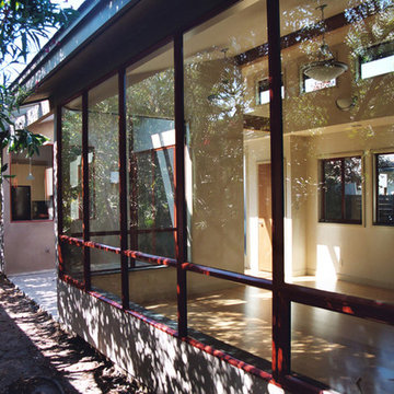 Exterior Elevation, Faculty House, Palo Alto, CA, ENRarchitects with Topos Archi