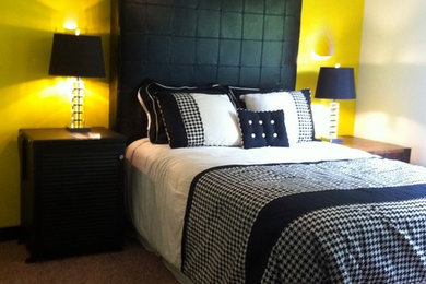 Inspiration for a contemporary bedroom remodel in Other