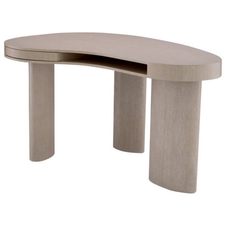 Free-Form Oak Desk, Eichholtz Vence, Natural