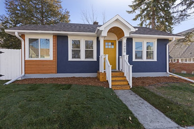Inspiration for a modern home design remodel in Minneapolis