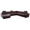 Leather Sectional Sofa Left With Recliner
