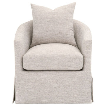 Essentials For Living Stitch & Hand Faye Slipcover Swivel Club Chair