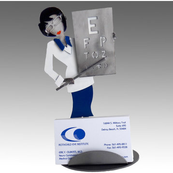 Female Eye Doctor Business Card Holder