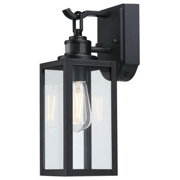 Westinghouse 6122600 Victoria 15" Tall Outdoor Wall Sconce - Matte Black