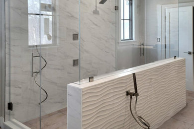 Large Clear Glass Shower Enclosure
