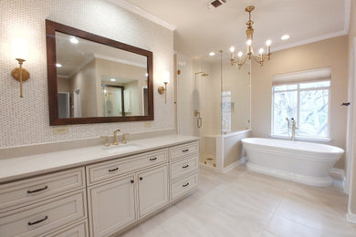 Inspiration for a large transitional bathroom remodel in Austin